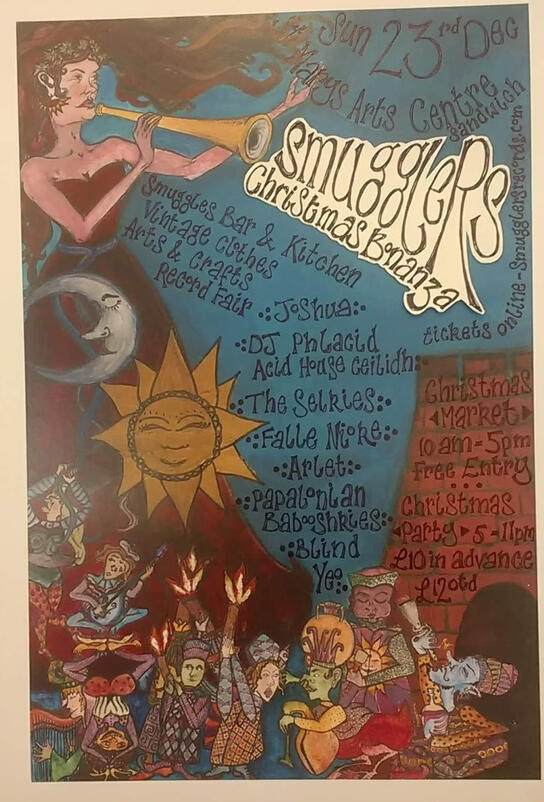 flyer for smuggler’s christmas party